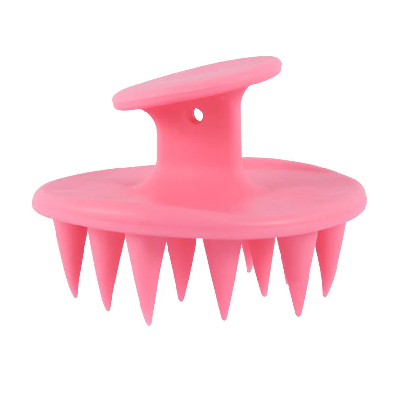 Brosse à cheveux en silicone pour shampoing