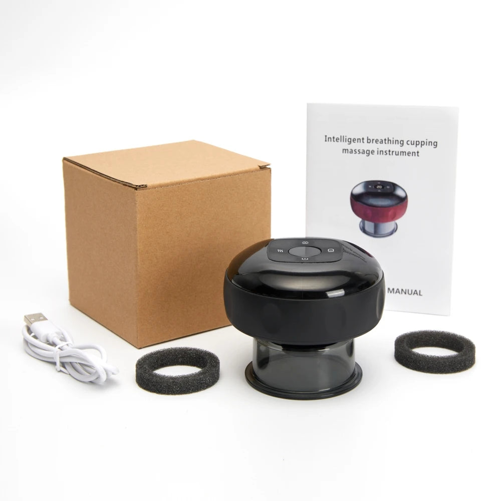 Electric Vacuum Cupping Massager | Suction & Heat Therapy
