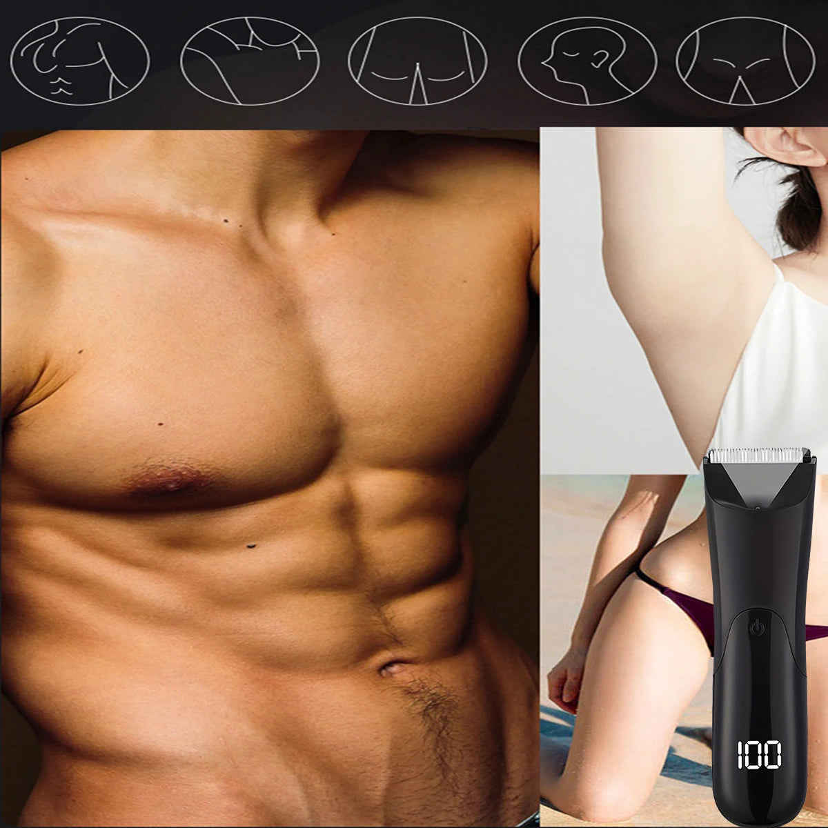 Man Body Hair Trimmer