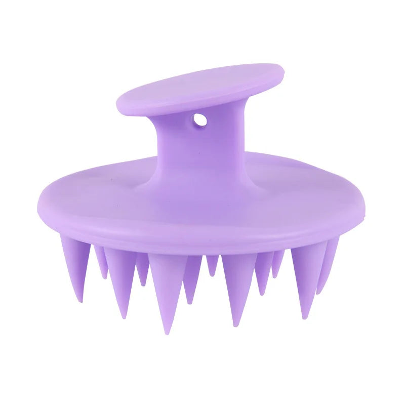 Brosse à cheveux en silicone pour shampoing