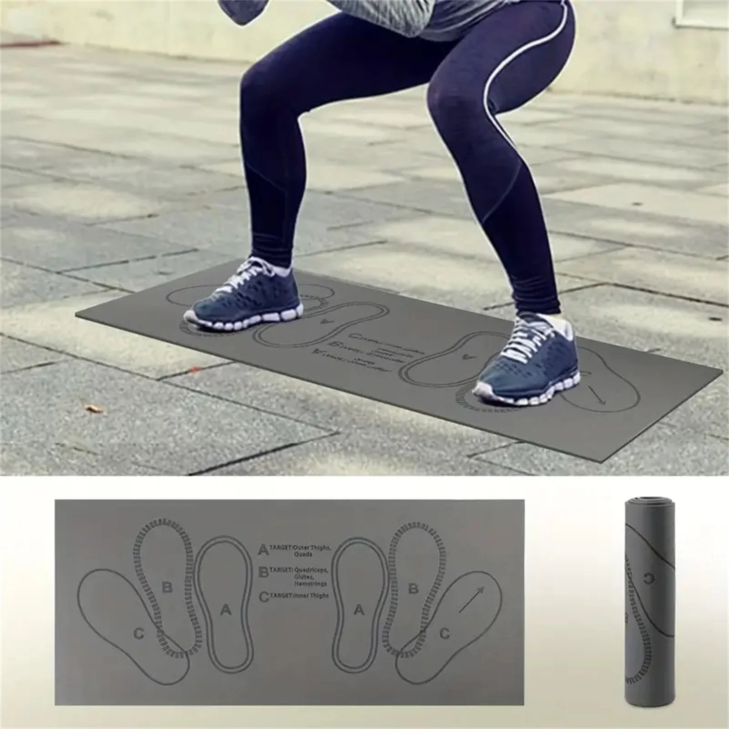 Squat Step Position Guide Mat