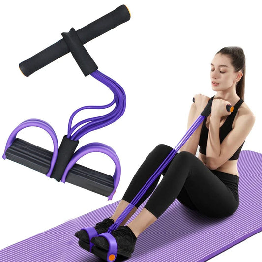 6-Tube Elastic Yoga Pedal Puller Resistance Band
