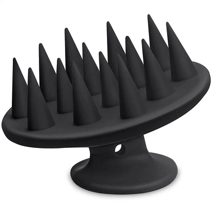 Brosse à cheveux en silicone pour shampoing