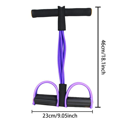 6-Tube Elastic Yoga Pedal Puller Resistance Band
